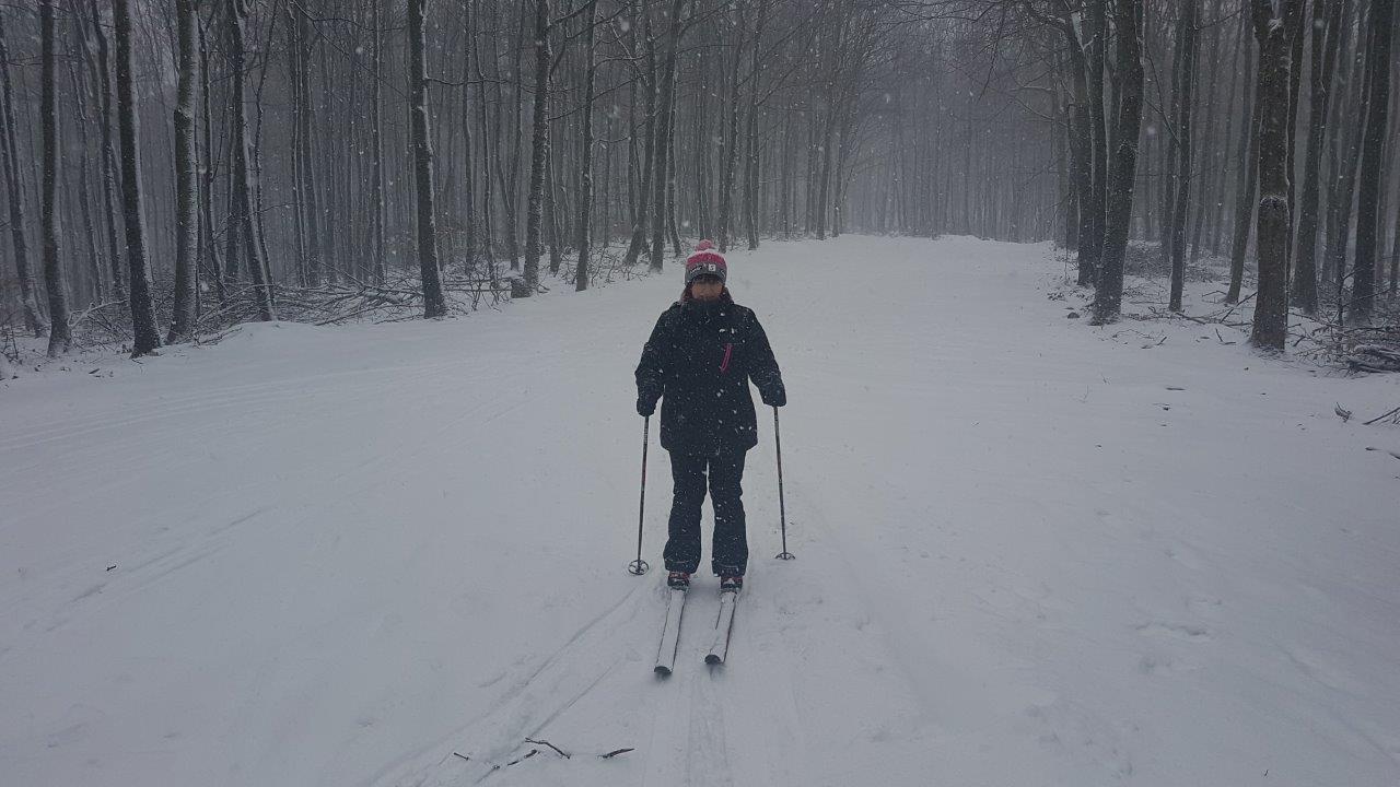 Cross-country skiing in Little Carpathians Pezinska Baba