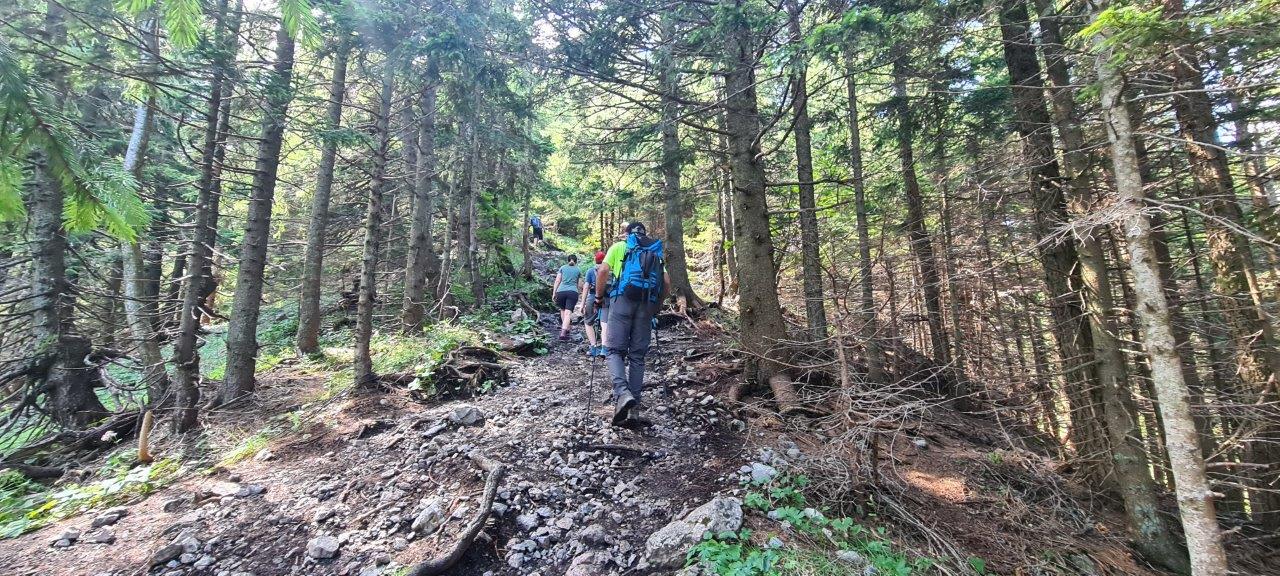 Ascent to the Klosterwappen Peak
