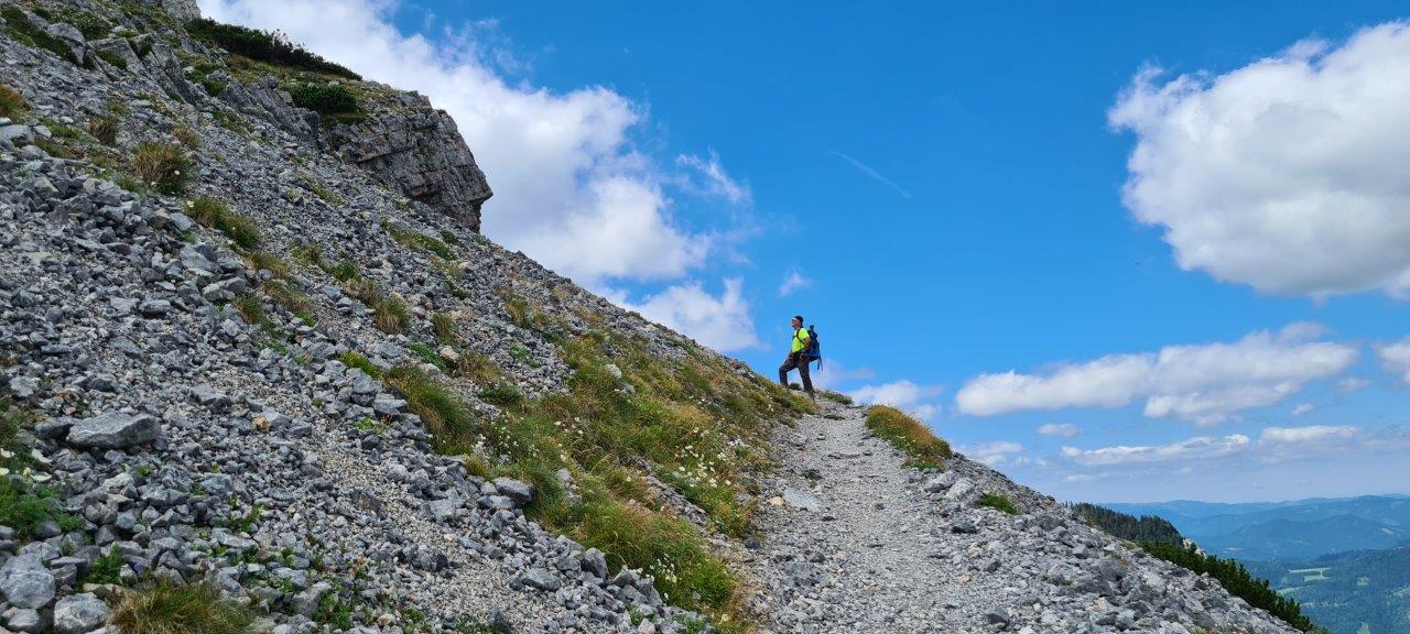 Ascent to the Klosterwappen Peak