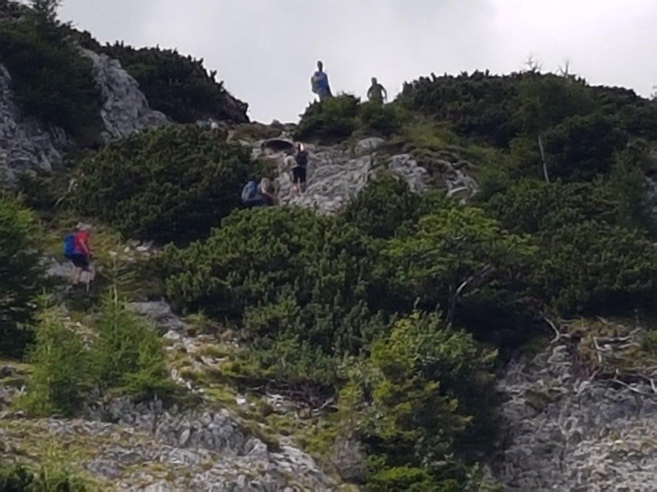 Ascent to the Klosterwappen Peak