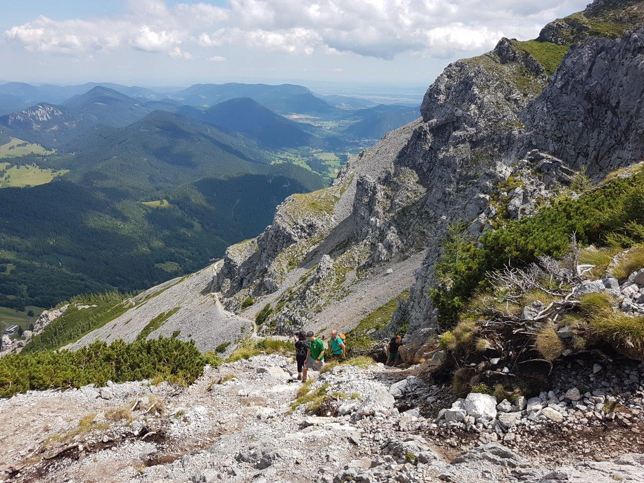 Ascent to the Klosterwappen Peak