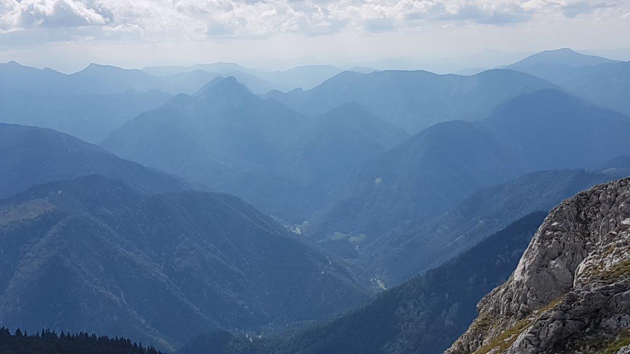 Ascent to the Klosterwappen Peak