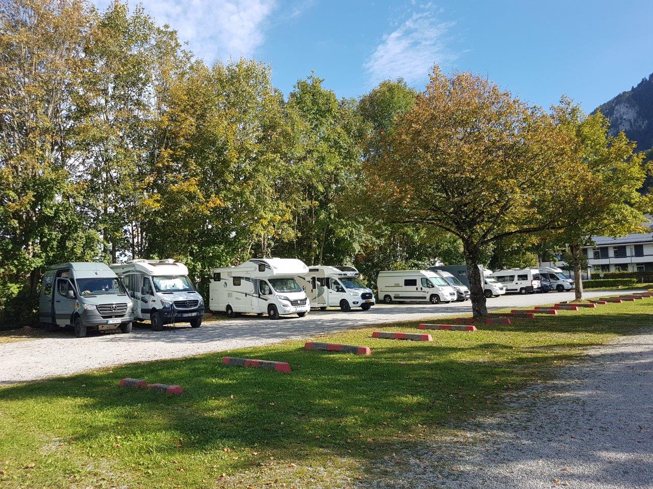 Hochschwanstein Castle motor home parking lot