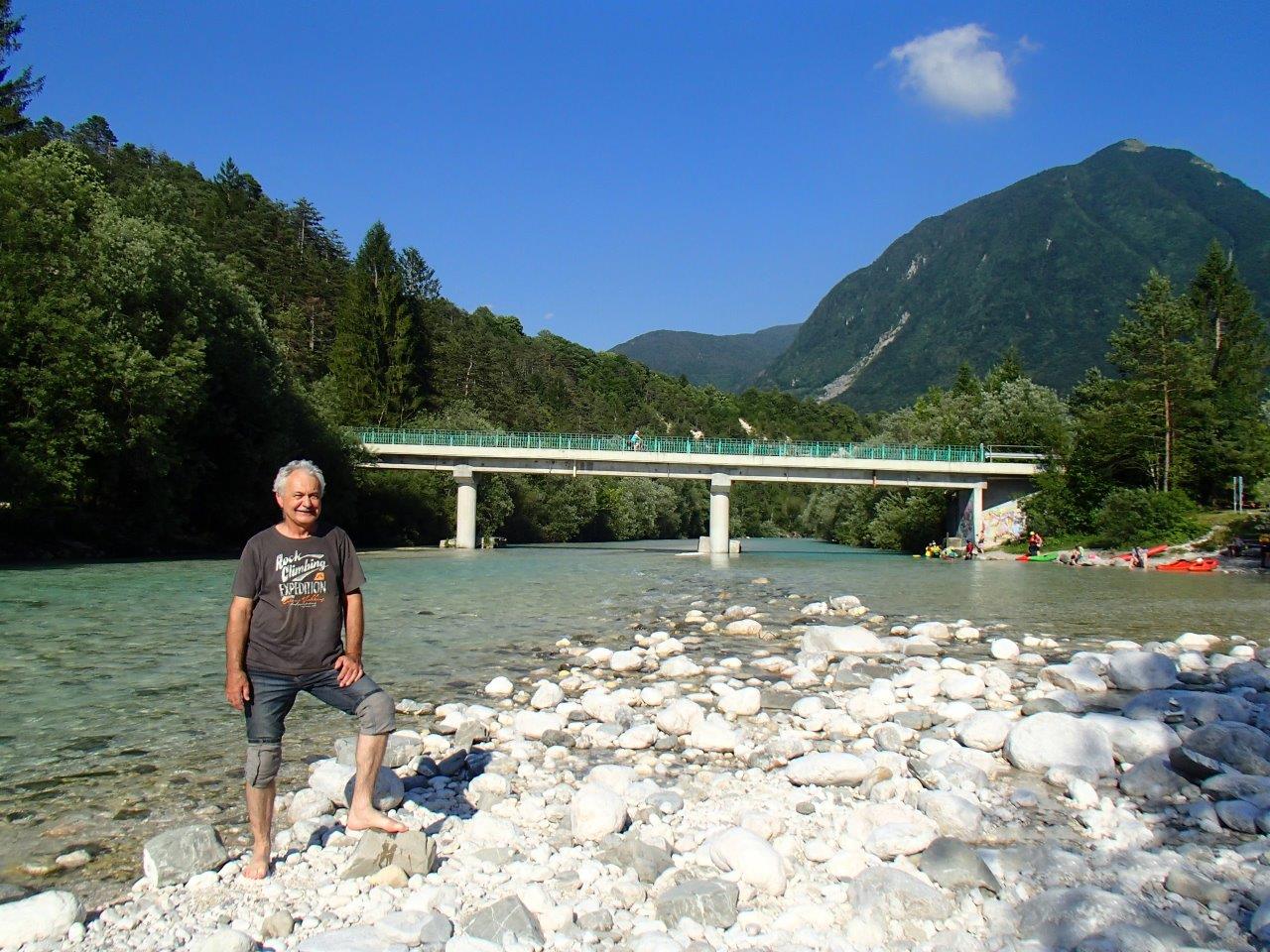 The river Soča Cycling