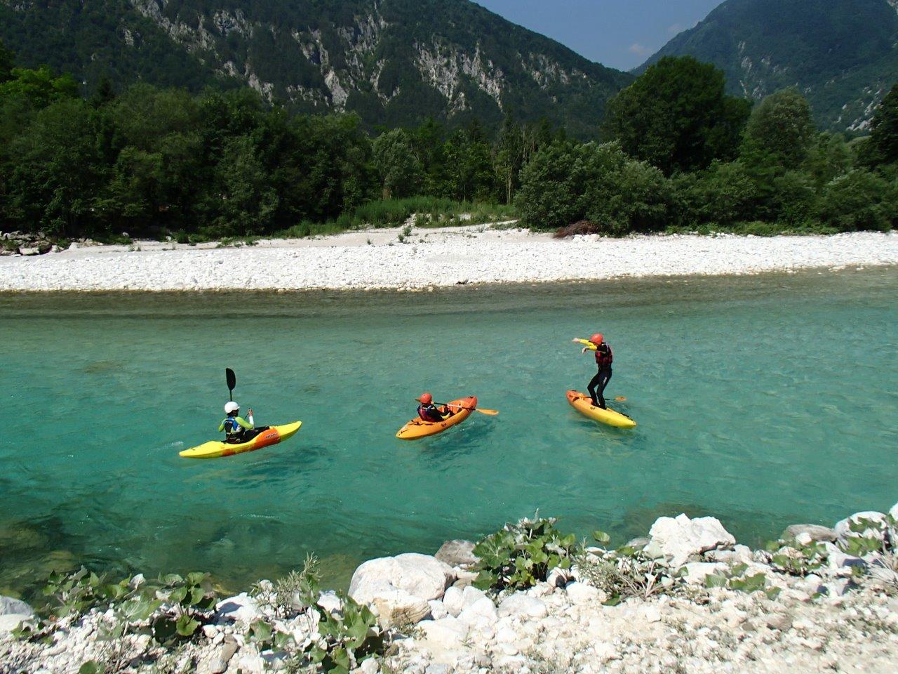 The river Soča Cycling