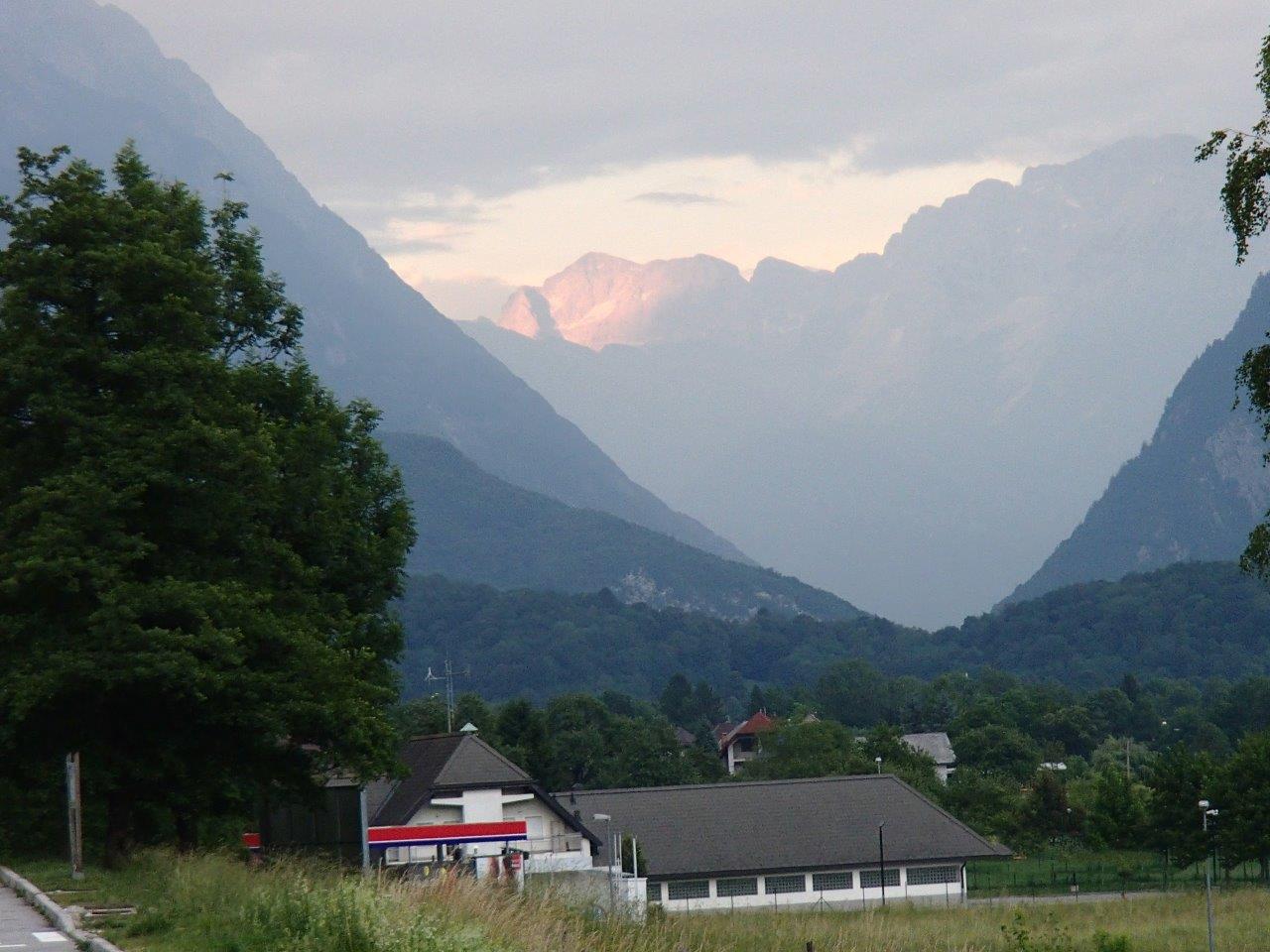 The river Soča Cycling