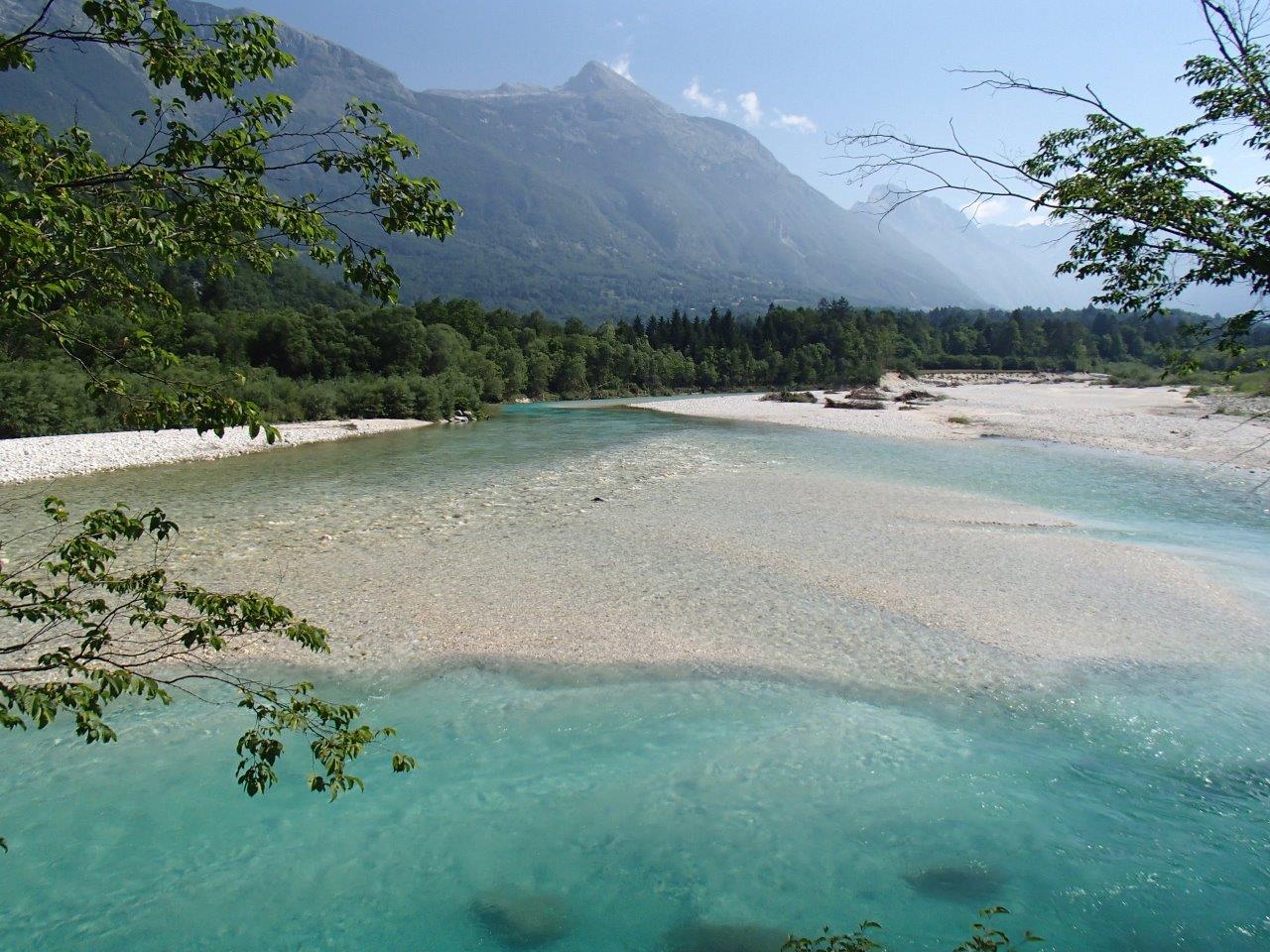 The river Soča Cycling